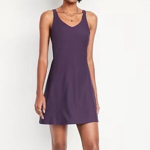 NWT! Old Navy Power Soft Go Dry Athletic Dress w/ Pocket & Shelf Bra